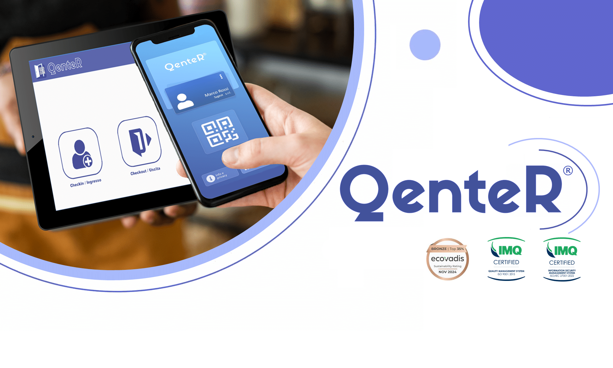 Registro visitatori digitale e Gestione accessi in azienda | QenteR